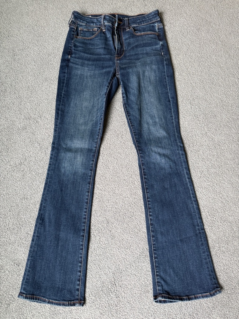 Classic Women's Dark Blue Bootcut Jeans